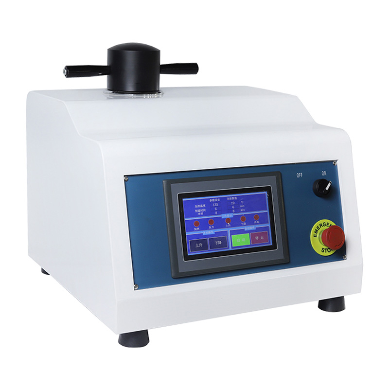 সম্পূর্ণ স্বয়ংক্রিয় মেটালোগ্রাফিক নমুনা মাউন্টিং মেশিন ZXQ-1 জল শীতল করার সাথে